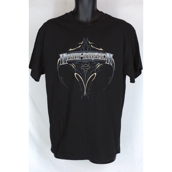 Harley Davidson Men’s T Shirt Size Large Short Sleeve Mile High Pin Up Girl - Picture 3 of 7